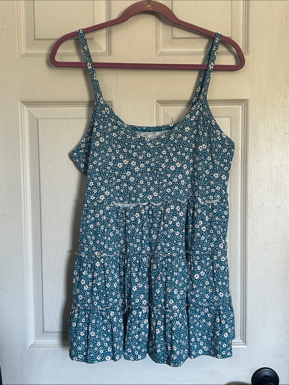 Torrid vintage slub jersey tiered ditsy floral cami top size 1X